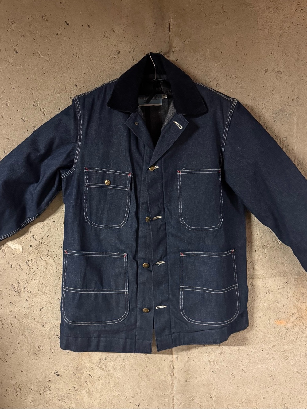 Vintage Sears Navy Denim Chore Jacket
